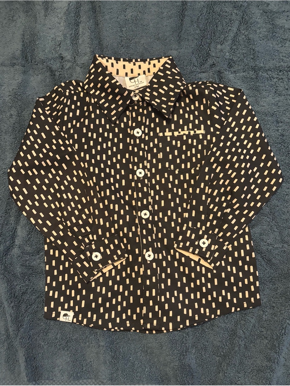 Long-sleeved collared shirt - 2-3yr